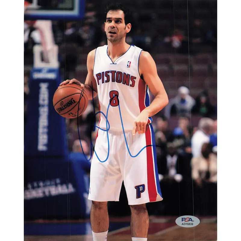 Jose Calderon signed 8x10 photo PSA/DNA Detroit Pistons Autographed