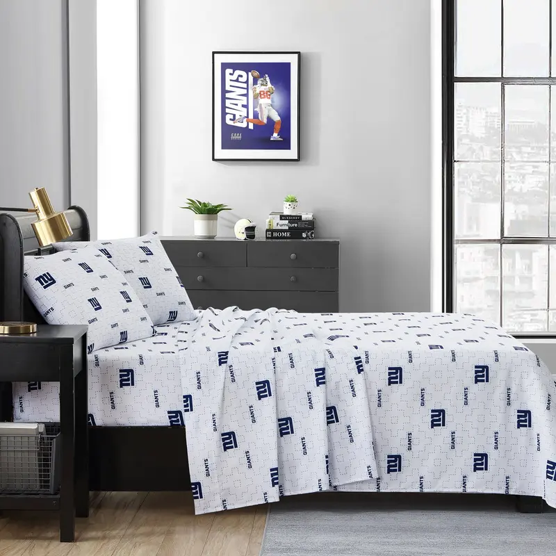 New York Giants Scatter Sheet Set Queen