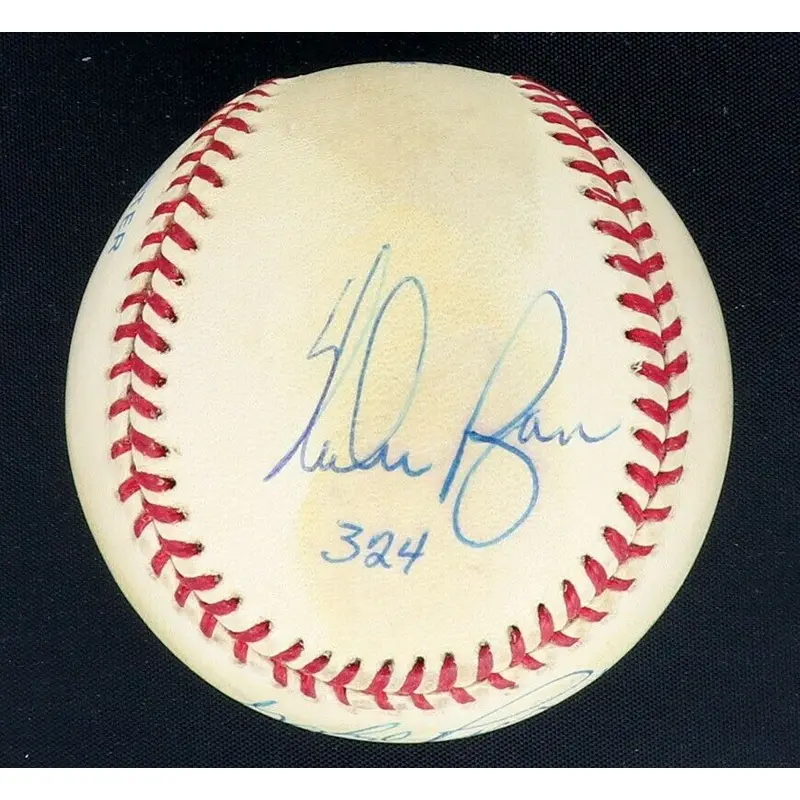 Nolan Ryan Early Wynn & Gaylord Perry 300 Win Club Signed Baseball PSA DNA COA