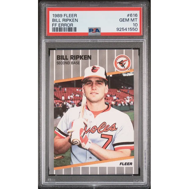 Bill Ripken 1989 Fleer #616 FF Error PSA 10 Gem Mint