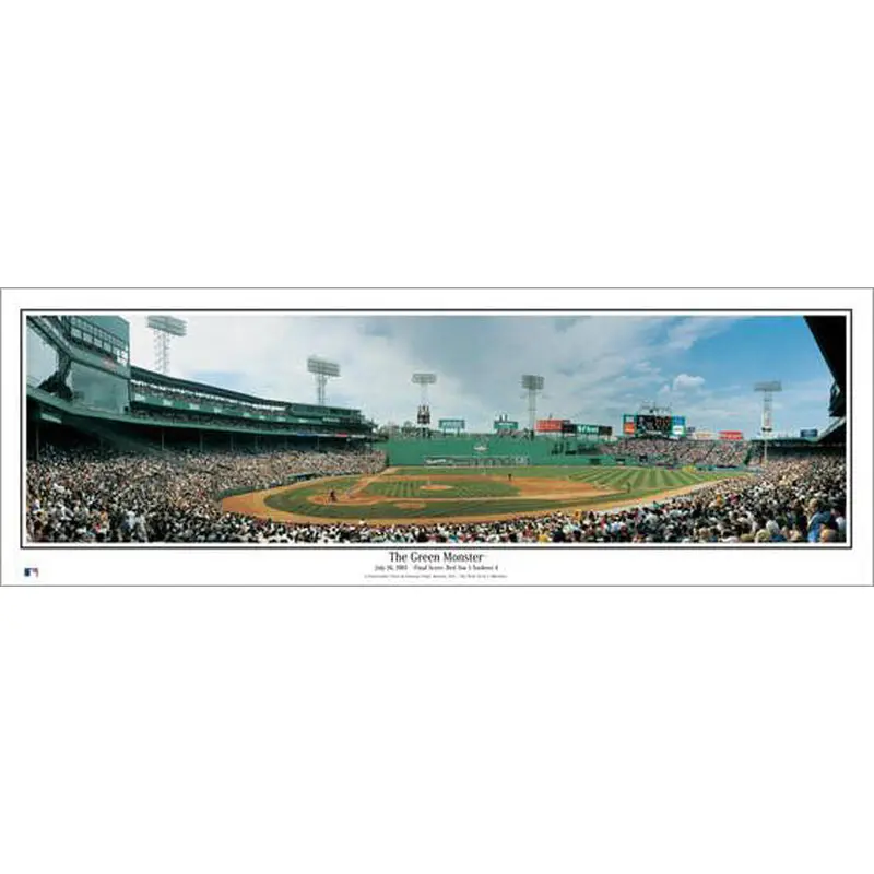 Fenway Park "The Green Monster" Red Sox Panoramic Poster Print - Everlasting Images