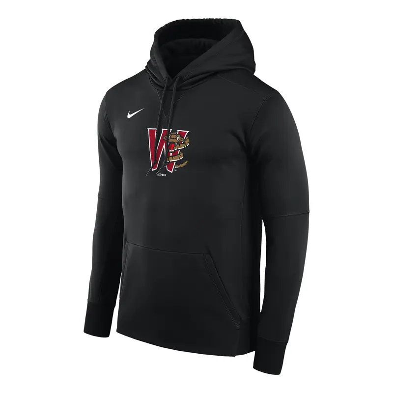 Timber Rattlers Nike Black W Logo Therma Hood