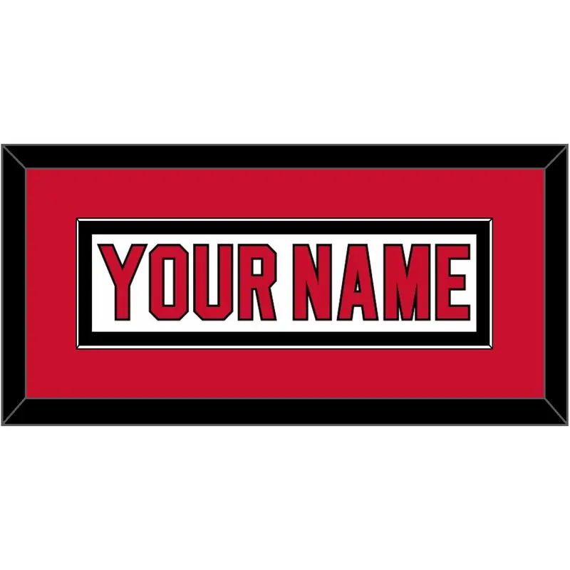 New Jersey Nameplate - Road White (2007-2017) - Single Mat 3
