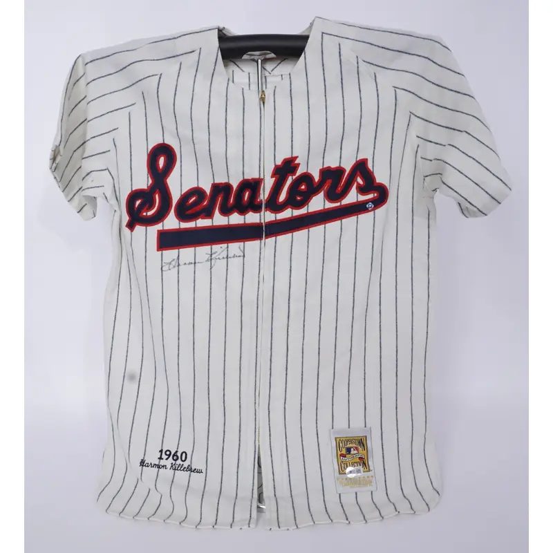 Harmon Killebrew Signed 1960 Washington Senators Mitchell & Ness Jersey Beckett