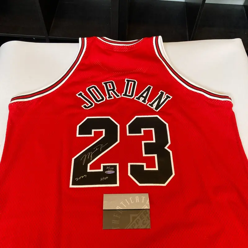 Michael Jordan "Hall Of Fame 2009" Signed Chicago Bulls Jersey UDA Upper Deck