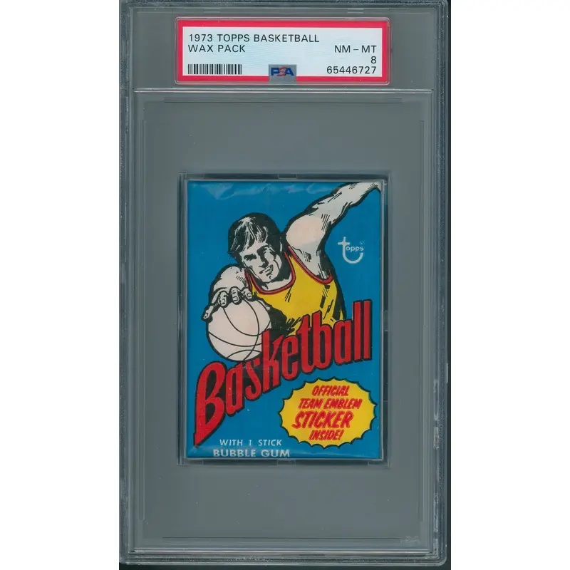 1973 1973/74 Topps Basketball Unopened Wax Pack PSA 8 *6727