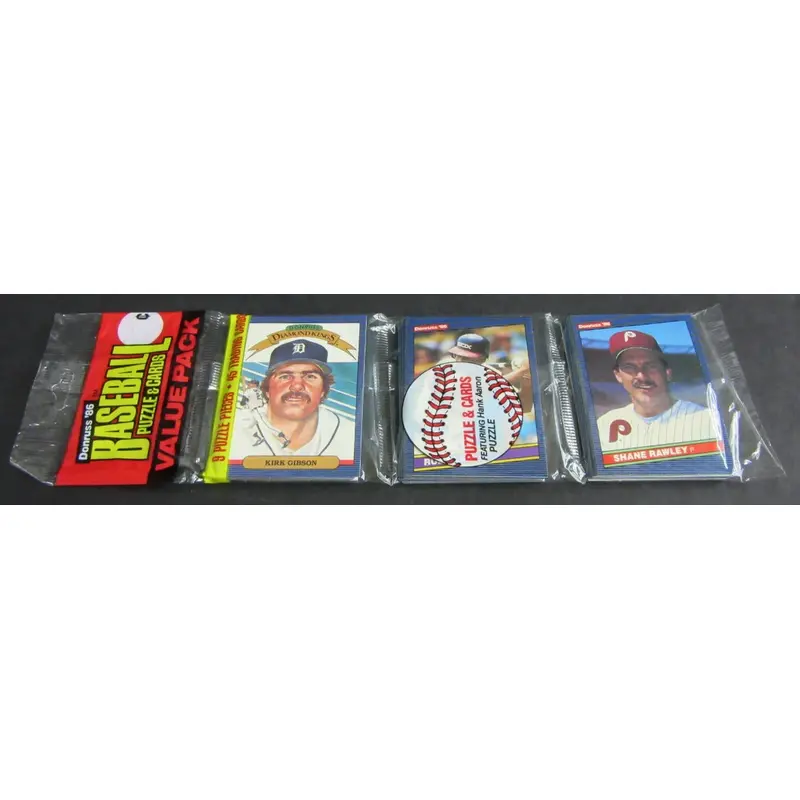 1986 Donruss Baseball Unopened Rack Pack