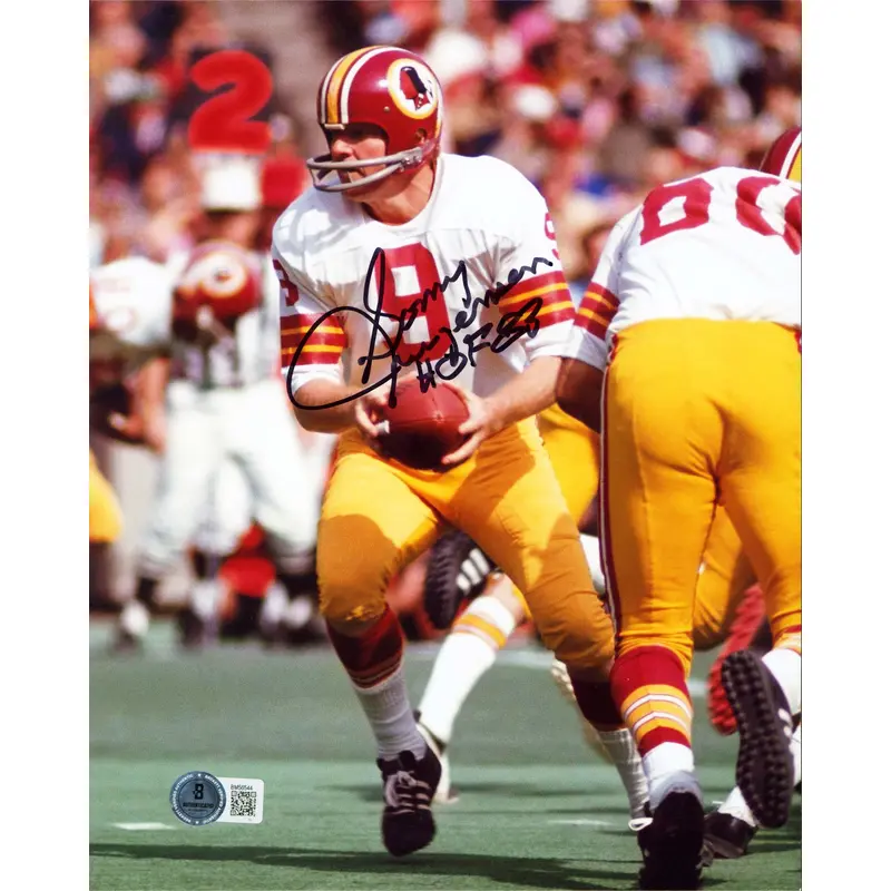 Commanders Sonny Jurgensen "HOF 83" Authentic Signed 8x10 Photo BAS #BM56544