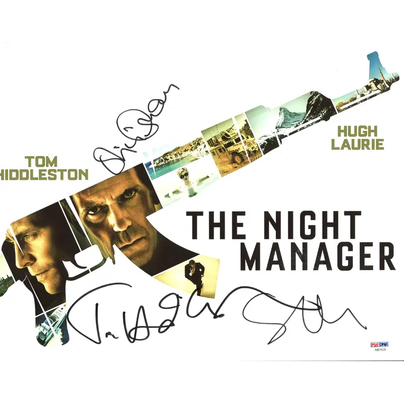 The Night Manager (Hiddleston, Colman & Bier) Signed 11X14 Photo PSA #AB01635