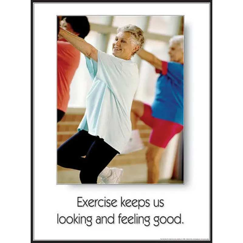 Seniors Fitness "Looking and Feeling Good" Motivational Poster - Fitnus