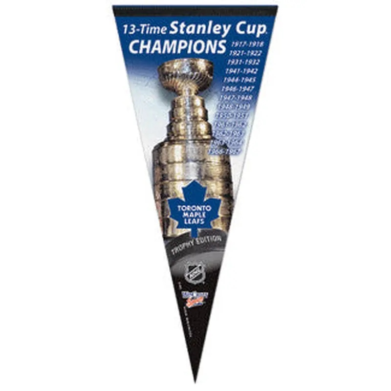 Toronto Maple Leafs 13-Time Stanley Cup Champions EXTRA-LARGE Premium Pennant