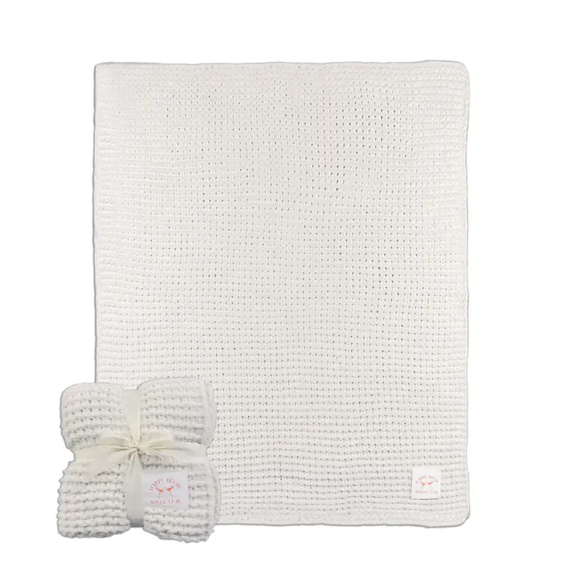 Just A Girl Happy Hour Cable Knit Throw 50x60