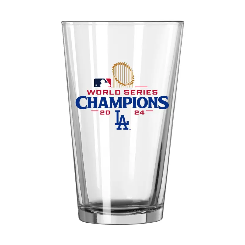 LA Dodgers 2024 World Series Champs 16oz Summary Pint Glass