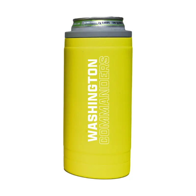Washington Commanders 12oz Cru Stacked Soft Touch Slim Coolie