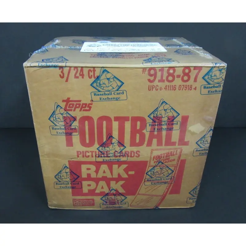 1987 Topps Football Rack Pack Case (3 Box)
