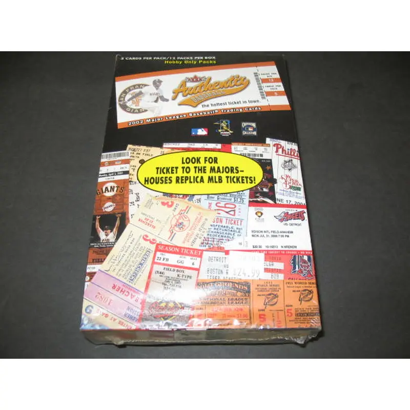 2002 Fleer Authentix Baseball Blaster Box (12/5)