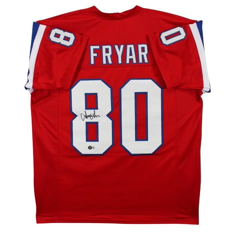 Irving Fryar Authentic Signed Red Pro Style Jersey Autographed BAS Witnessed