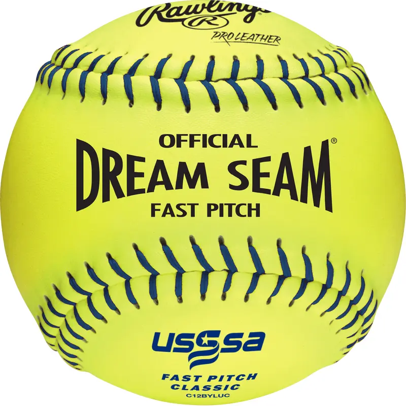 Rawlings USSSA 12" Official Dream Seam Fastpitch Softballs C12BYLUC