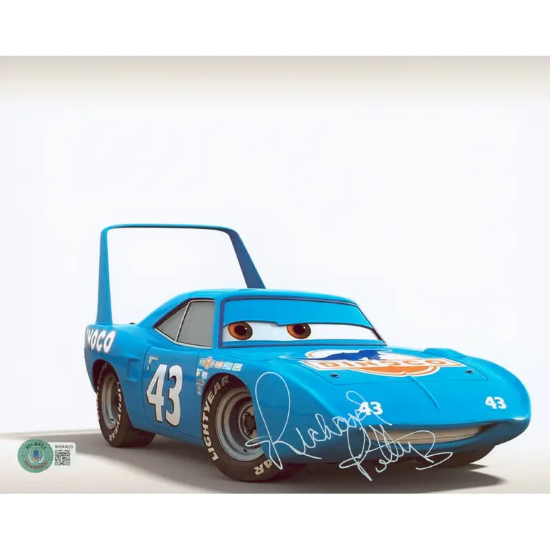 Richard Petty Cars Authentic Signed 8x10 Photo Autographed BAS #BH049620