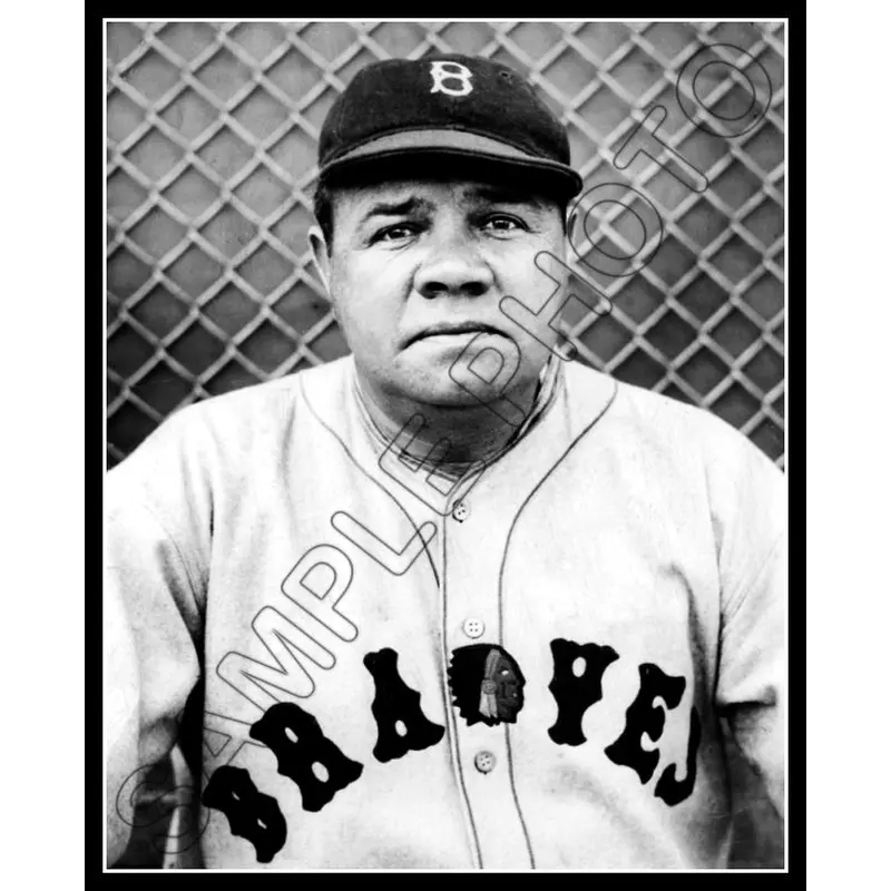 Babe Ruth 8X10 Photo - 1935 Boston Braves - 683