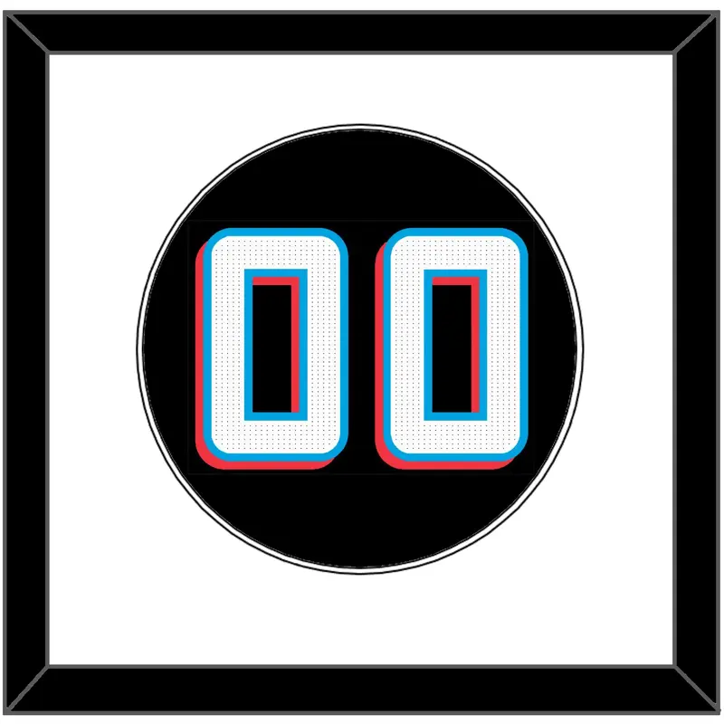 Miami Number - Alternate Black - Single Mat 1