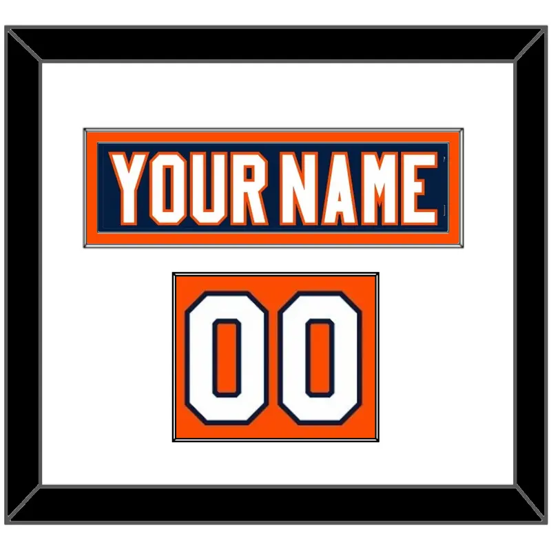 New York Nameplate & Number (Shoulder) - Home Blue (2007-2010) - Single Mat 1