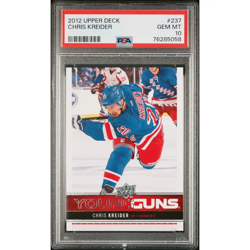 Chris Kreider 2012 Upper Deck Rookie #237 PSA 10 Gem Mint