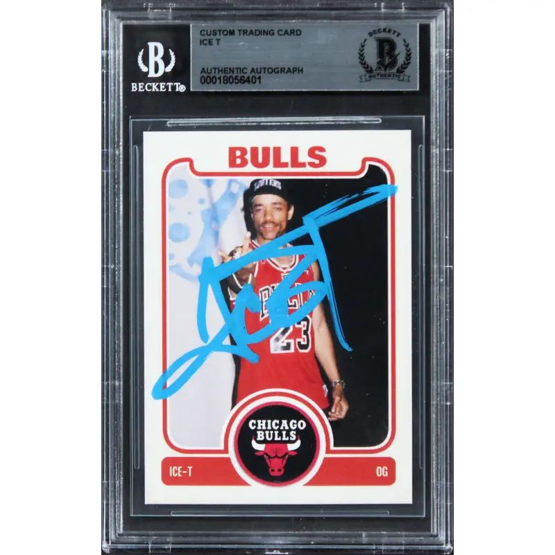 Ice T Body Count Authentic Signed Custom Trading Card BAS Slabbed 2