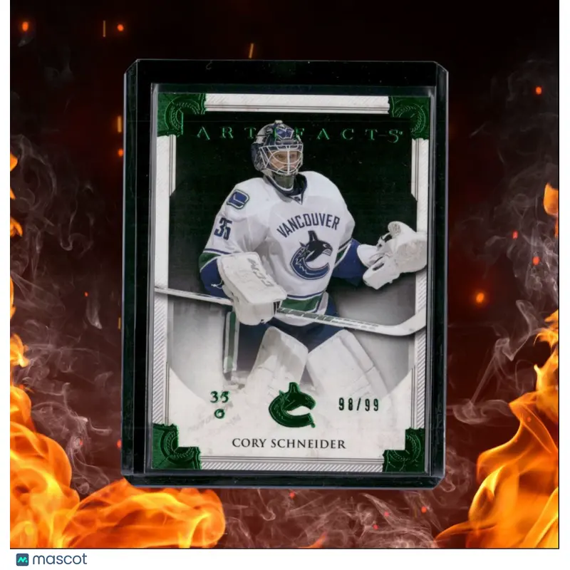 2013-14 Upper Deck Artifacts Cory Schneider Emerald Green 98/99 #107