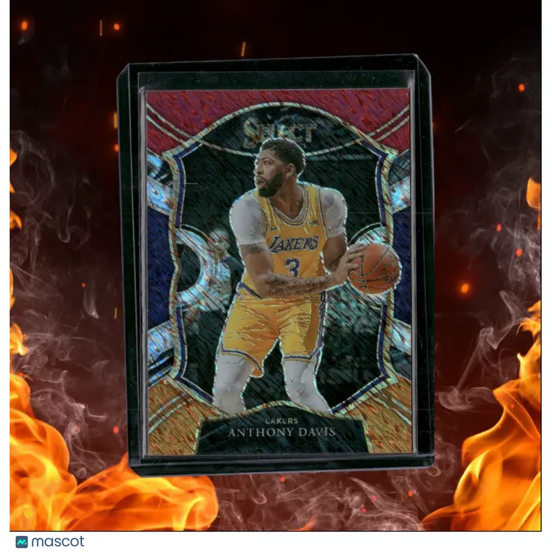 2020-21 Panini Select Anthony Davis Red White Orange Shimmer Prizm #45