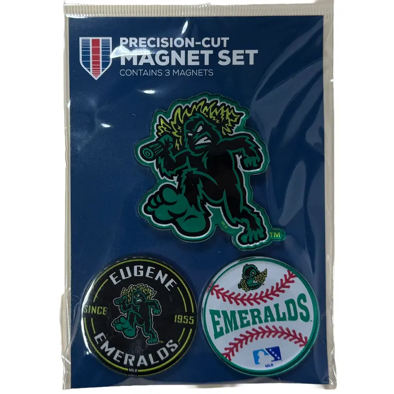 Eugene Emeralds WinCraft Precision-Cut Magnet Set