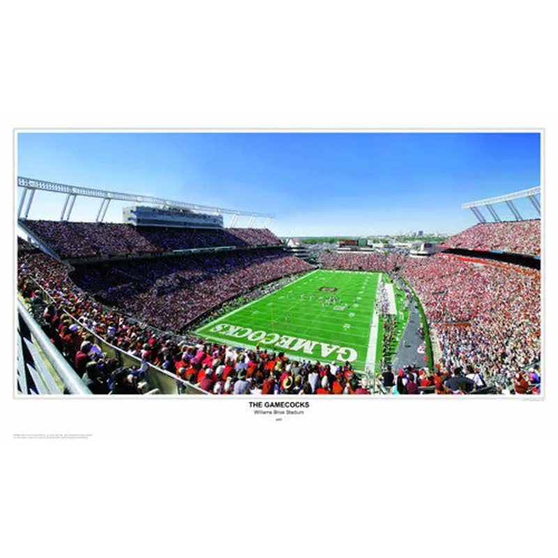 South Carolina Football "The Gamecocks" Williams-Brice Stadium (2007) Panoramic Print