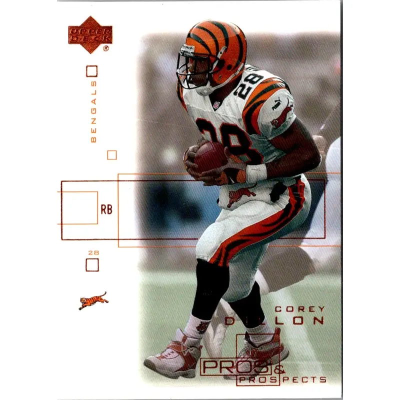 2001 Upper Deck Pros & Prospects Corey Dillon #20