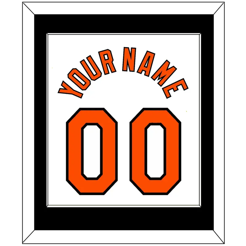 Baltimore Name & Number - Home White (2004-2008) - Single Mat 2