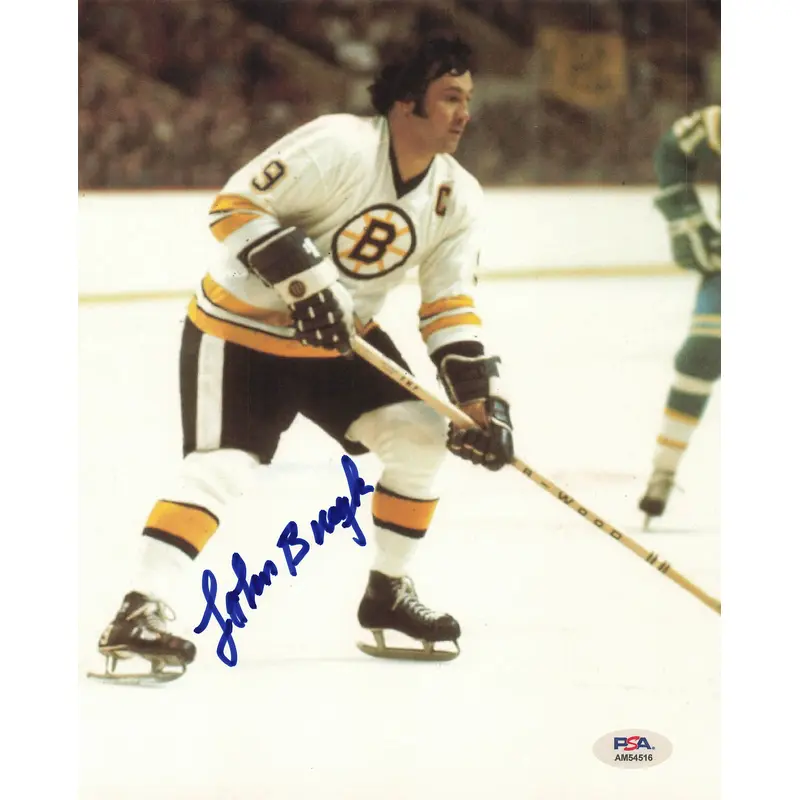 JOHNNY BUCYK signed 8x10 photo PSA/DNA Boston Bruins Autographed