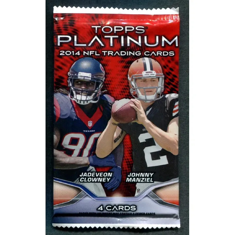 2014 Topps Platinum Football Unopened Pack (4)