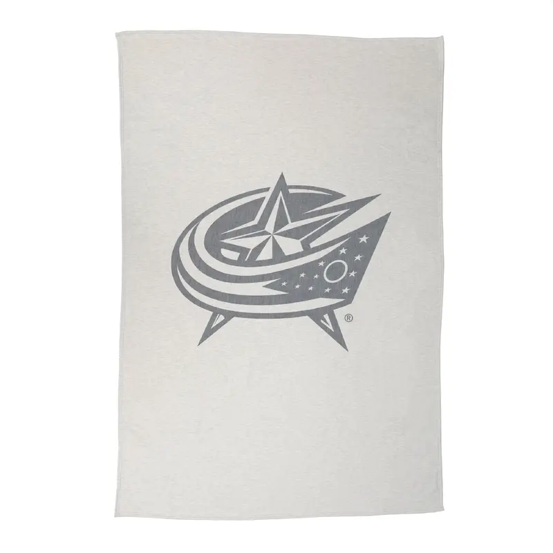 Columbus Blue Jackets Oversized Logo Sublimated Sweatshirt Blanket