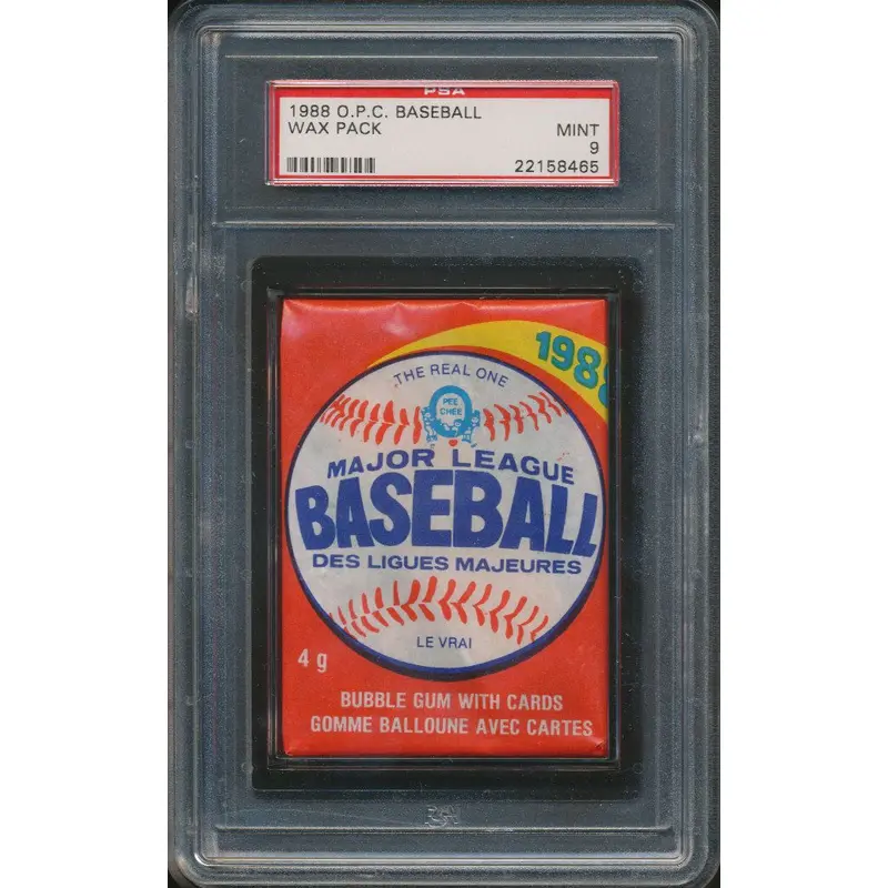1988 OPC O-Pee-Chee Baseball Unopened Wax Pack PSA 9