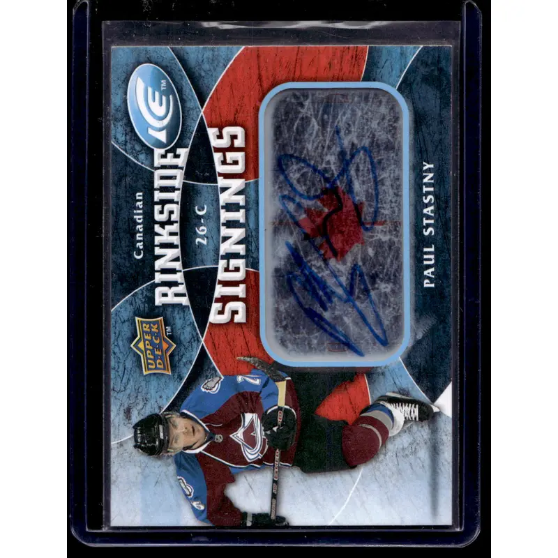 2009-10 Upper Deck Ice - Rinkside Signings - Paul Stastny #RS-PS