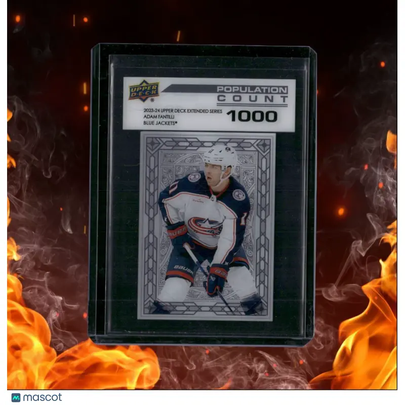 2023-24 Upper Deck Credentials Adam Fantilli Population Count 1000 Rookie #PC-89
