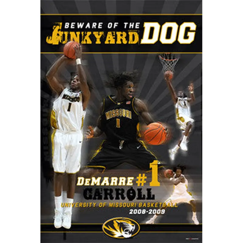 DeMarre Carroll "Junkyard Dog" Missouri Tigers Basketball Poster - ProGraphs 2009