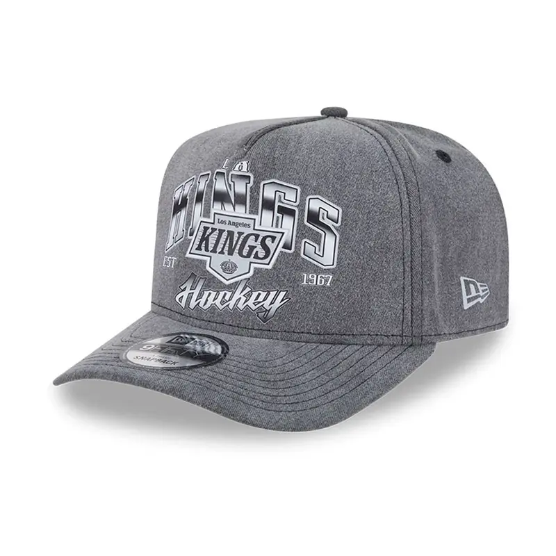 LA Kings NHL Washed Black 9FIFTY A-Frame Adjustable Cap