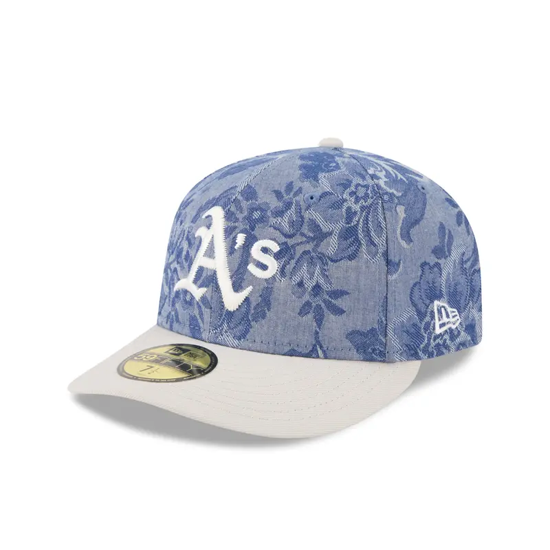 New Era - 59FIFTY Fitted Cap - Oakland Athletics - DENIM JAQUARD - Blue