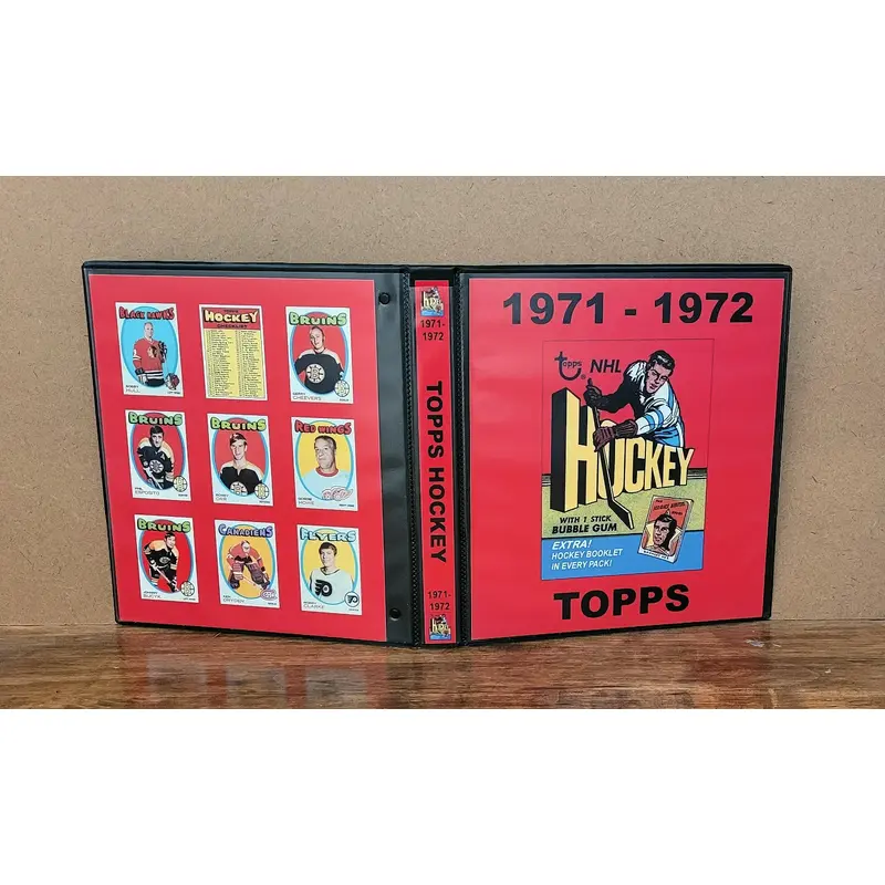 1971 Topps Hockey Cards Custom Made Album Binder 3 Sizes - 3560