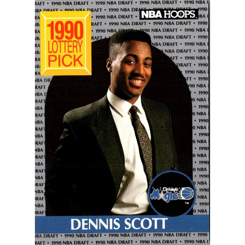 1990 Hoops Dennis Scott #393 Rookie