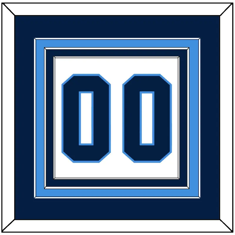 Pittsburgh Number (Back) - Home White (1977-1980) - Triple Mat 2