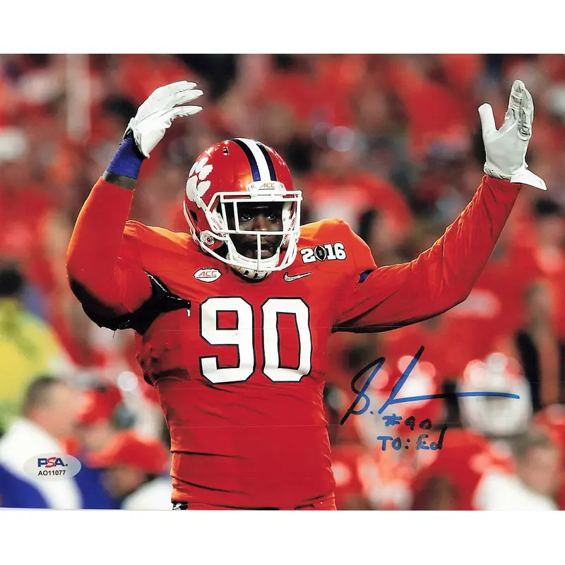Shaq Lawson signed 8x10 photo PSA/DNA Clemson Tigers Autographed