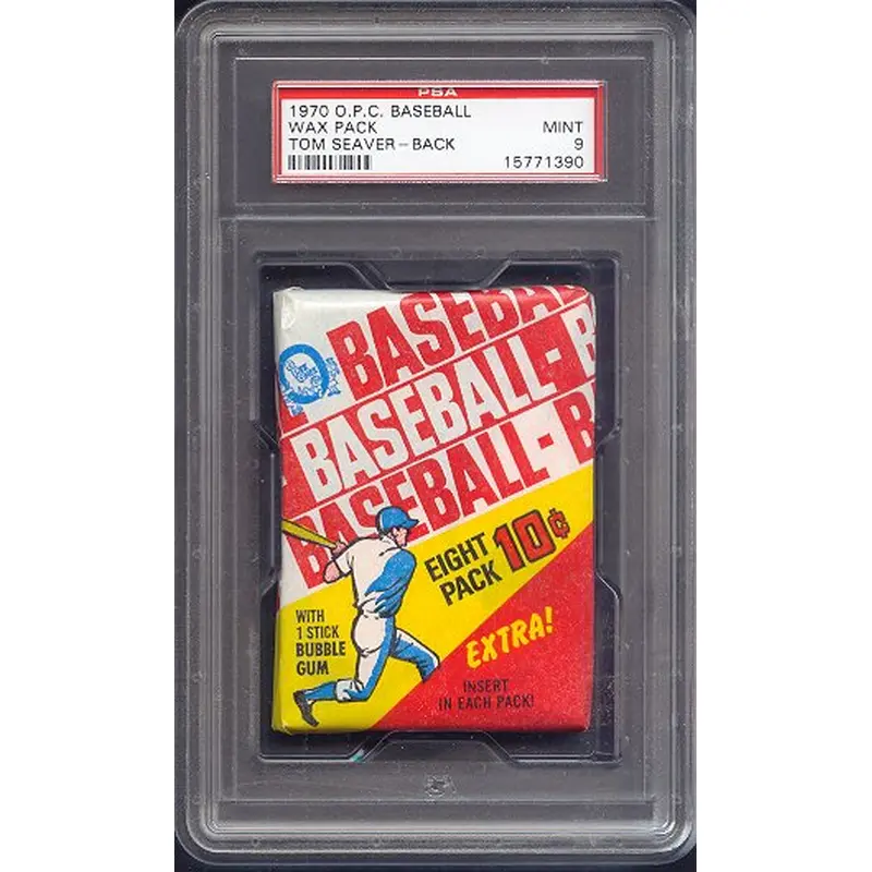 1970 OPC O-Pee-Chee Baseball Unopened Wax Pack PSA 9