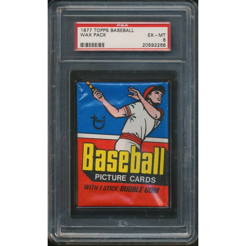 1977 Topps Baseball Unopened Wax Pack PSA 6