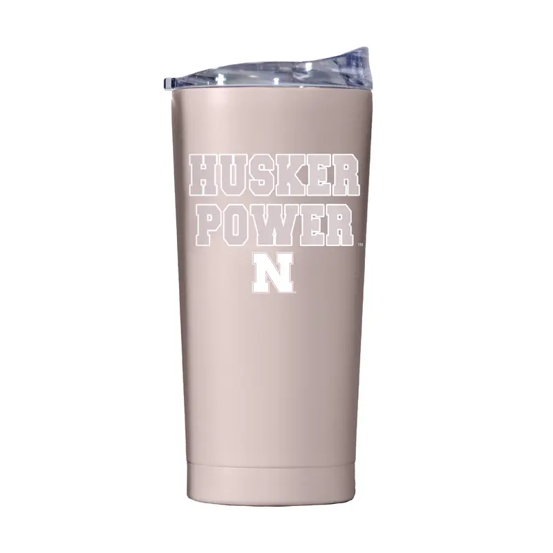 Nebraska 20oz Stencil Powder Coat Tumbler